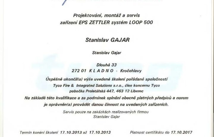  EPS Zettler systém LOOP 500 - do17.10.2017 