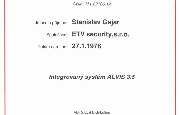  Integrovany system ALVIS 3.5 - ADI 