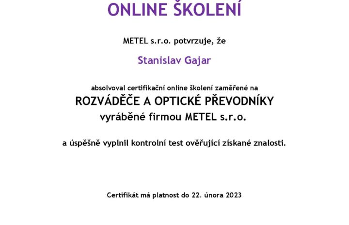  ROZVÁDĚČE A OPTICKÉ PŘEVODNÍKY 